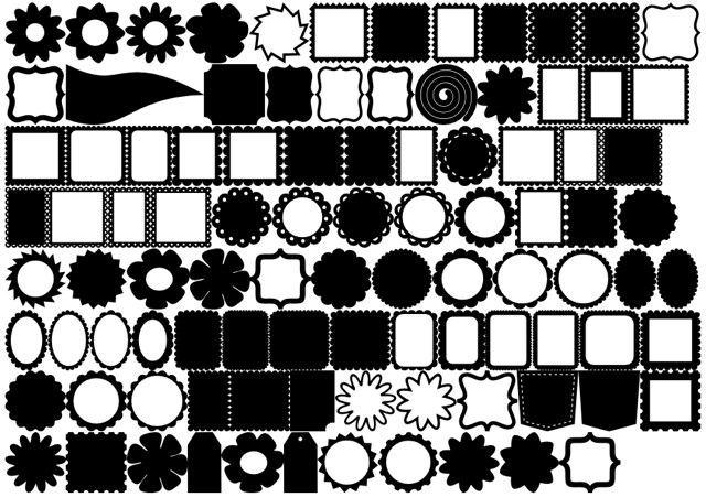 New free dingbat font for die cutters