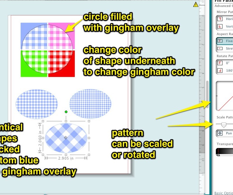 Pattern overlay tiles for Silhouette Studio and SCAL