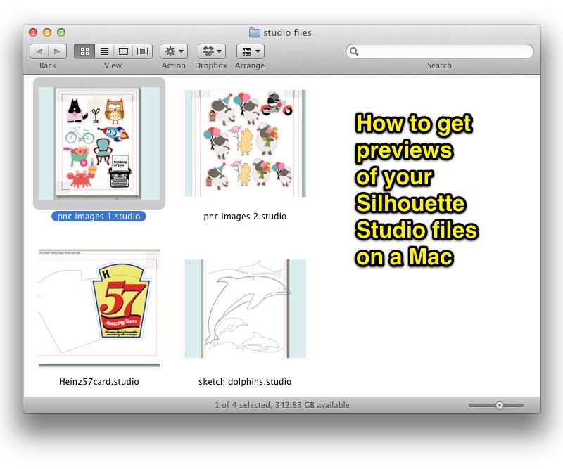 Adding thumbnails to your .studio files on a Mac