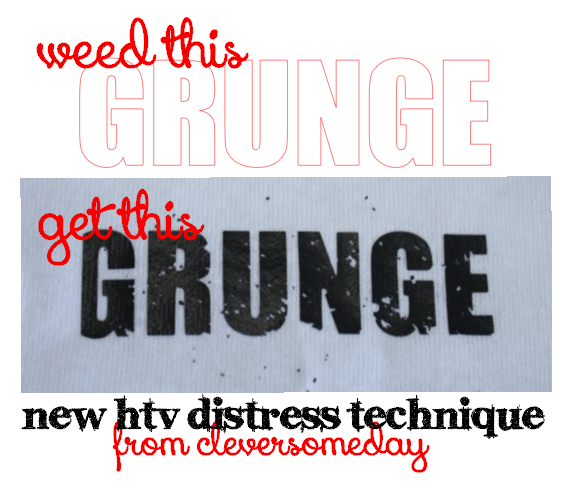 Distressed HTV Technique