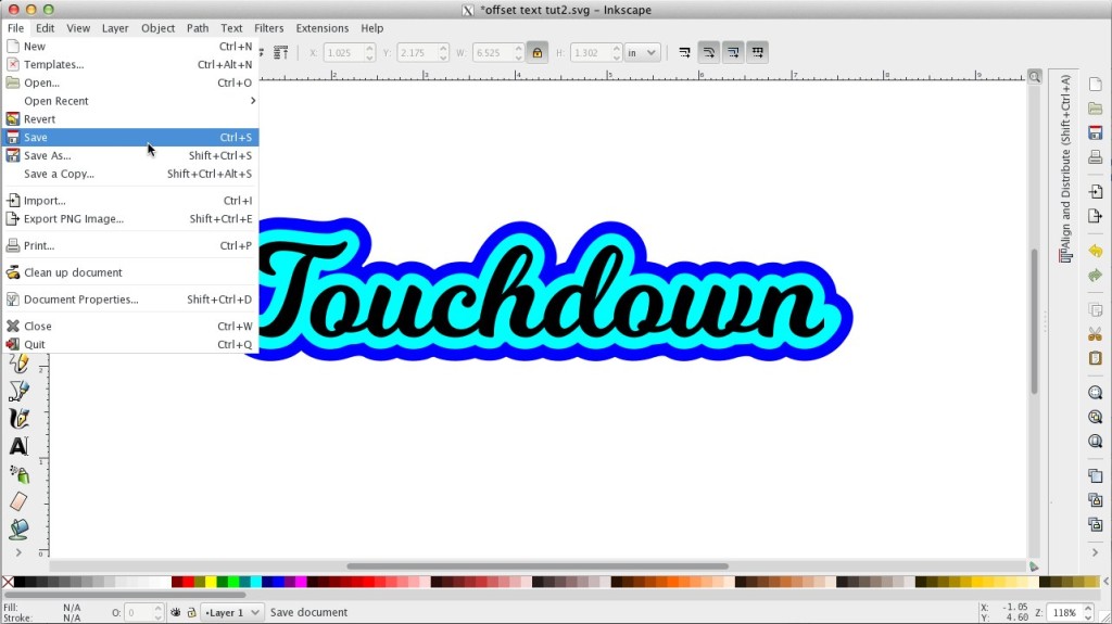 how to put fonts in inkscape mac