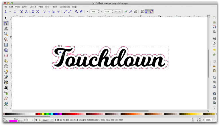 inkscape swatches dialog show only x