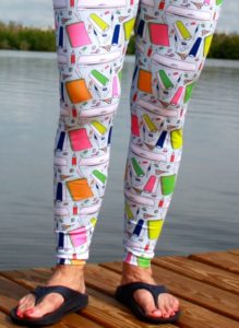 Silhouette motif leggings from Clever Someday